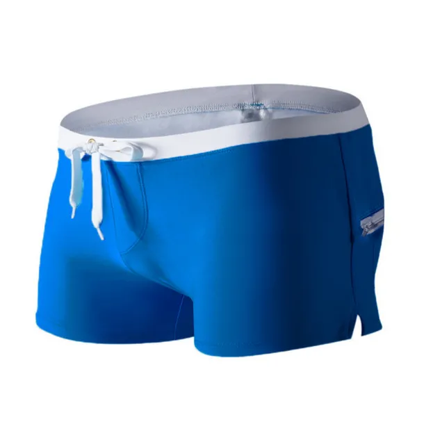 Men's Board Shorts Swim Shorts Swim Trunks Drawstring with Mesh lining Zipper Pocket Solid Color Quick Dry Comfortable Holiday Swimming Pool Hawaiian Casual / Sporty Slim Black White Low Waist