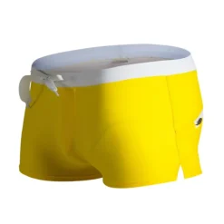 Men's Board Shorts Swim Shorts Swim Trunks Drawstring with Mesh lining Zipper Pocket Solid Color Quick Dry Comfortable Holiday Swimming Pool Hawaiian Casual / Sporty Slim Black White Low Waist