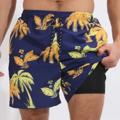 Men's Board Shorts Swim Shorts Swim Trunks Surfing Casual Holiday Beach Quick Dry Drawstring With Compression Liner Gradient Hawaiian Boho Activewear 1 5