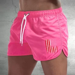 Men's Board Shorts Swim Shorts Swim Trunks Drawstring Elastic Waist National Flag Comfort Quick Dry Short Holiday Beach Weekend Fashion Casual Black Yellow Micro-elastic