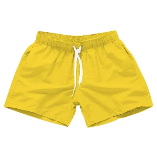 Men's Board Shorts Swim Shorts Swim Trunks Drawstring with Pockets Solid Colored Waterproof UV Sun Protection Swimming Pool Hawaiian Casual / Sporty Black White Micro-elastic