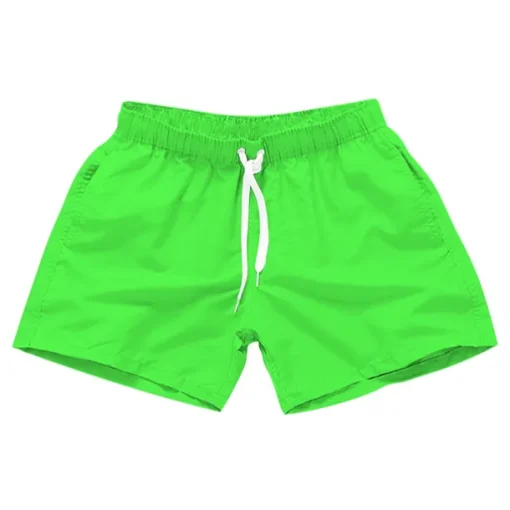 Men's Board Shorts Swim Shorts Swim Trunks Drawstring with Pockets Solid Colored Waterproof UV Sun Protection Swimming Pool Hawaiian Casual / Sporty Black White Micro-elastic