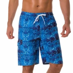 Men's Board Shorts Swim Shorts Swim Trunks Summer Shorts Bermuda shorts Drawstring with Mesh lining Elastic Waist 3D Print Ocean Breathable Quick Dry Knee Length Casual Daily Beach Fashion Streetwear