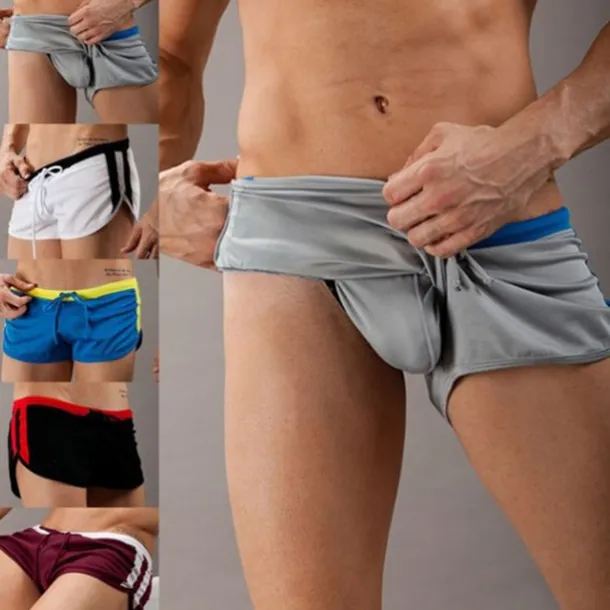 Men's Board Shorts Swim Shorts Swim Trunks Elastic Waist Patchwork Quick Dry Short Daily Gym Bathing Chic & Modern Casual / Sporty Black Blue Micro-elastic
