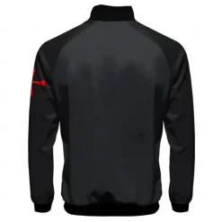 Men's Bomber Jacket Coat Breathable Comfortable Dailywear Zipper Side Pockets 3D Print Spring Fall Winter Standing Collar Long Sleeve Black