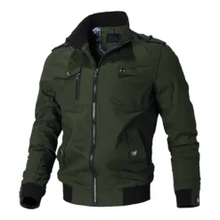 Men's Bomber Jacket Military Tactical Jacket Outdoor Windproof Ventilation Breathable Multi-Pockets Spring Autumn Jacket Raincoat Hunting Military Training Black Red Blue