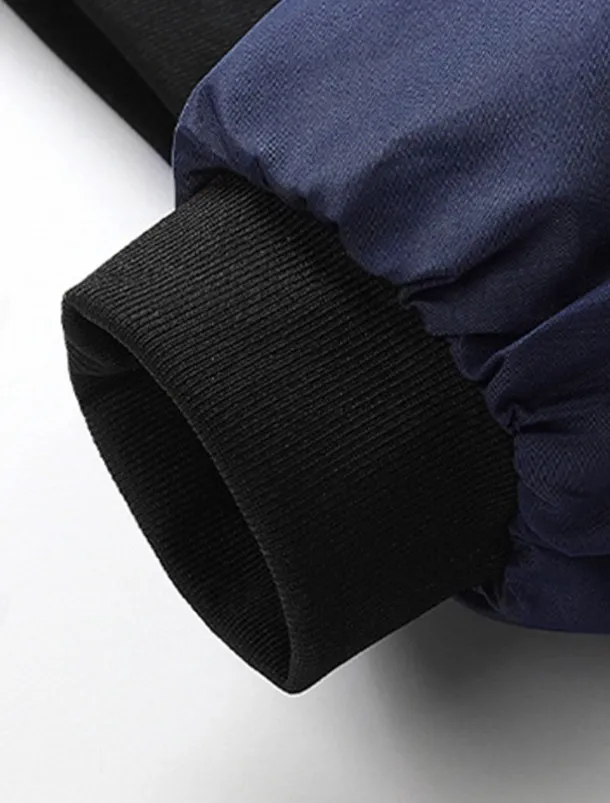 Men's Bomber Jacket Transition Jacket Going out Pocket All Seasons Plain Casual Standing Collar Regular Black Blue Army Green Gray Jacket