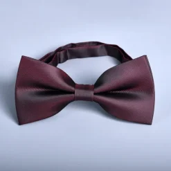 Men's Bow Tie Neckties Bowtie Pre-Tied Adjustable Bow Plain Wedding Birthday Party
