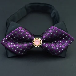 Men's Bow Tie Neckties Bowtie Pre-Tied Adjustable Bow Plaid Wedding Birthday Party