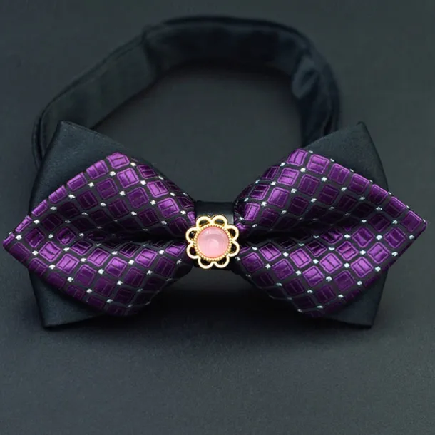 Men's Bow Tie Neckties Bowtie Pre-Tied Adjustable Bow Plaid Wedding Birthday Party