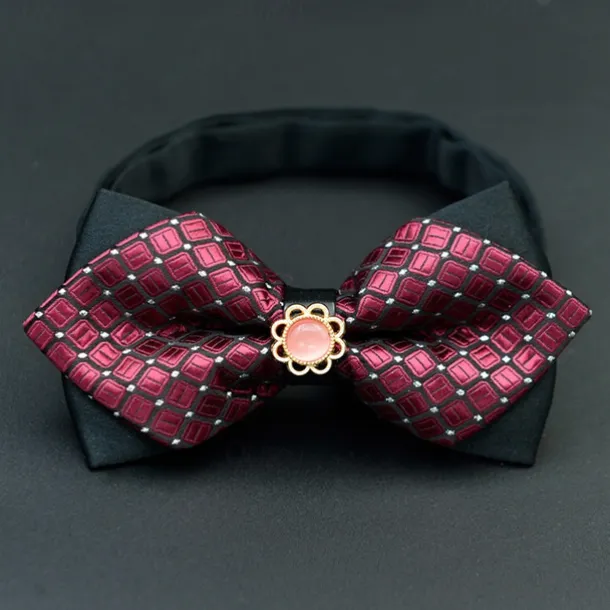 Men's Bow Tie Neckties Bowtie Pre-Tied Adjustable Bow Plaid Wedding Birthday Party