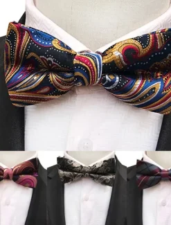 Men's Bow Tie Party Work Jacquard Formal Party Evening
