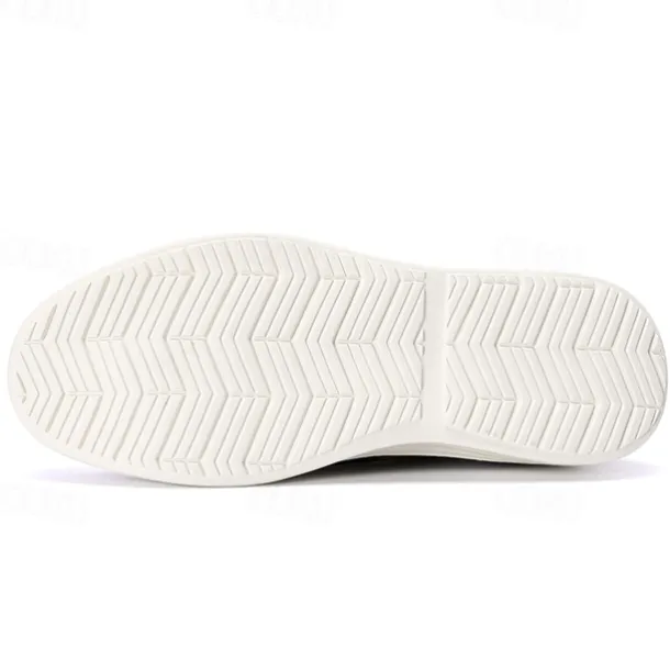Men's Breathable Knit Brogue Sneakers - Casual Lace-Up Lightweight Shoes for Daily Wear & Walking