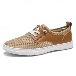 Men's Breathable Mesh Loafers - Lightweight Slip-On Casual Walking Shoes