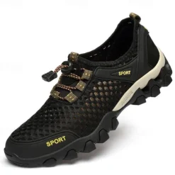 Men's Breathable Mesh Trail Running Shoes – Lightweight Non-Slip Outdoor Athletic Sneakers for Hiking, Walking & Water Sports