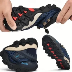 Men's Breathable Mesh Trail Running Shoes – Lightweight Non-Slip Outdoor Athletic Sneakers for Hiking, Walking & Water Sports