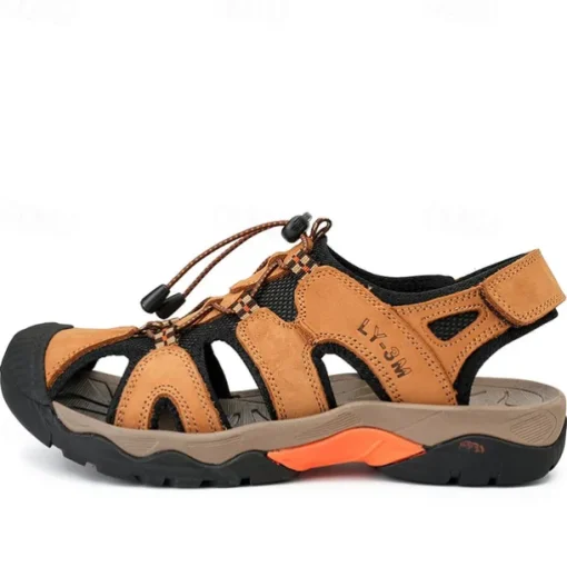 Men's Breathable Outdoor Hiking Sandals with Adjustable Straps and Non-Slip Sole – Durable and Comfortable for Adventures