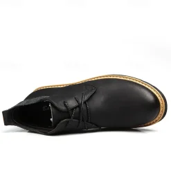 Men's Brown Leather Ankle Boots with Lace-Up Design and Durable Sole – Stylish Casual Footwear for Everyday and Outdoor Wear