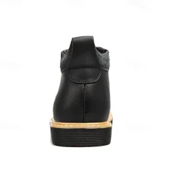 Men's Brown Leather Ankle Boots with Lace-Up Design and Durable Sole – Stylish Casual Footwear for Everyday and Outdoor Wear