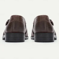 Men's Brown Leather Fisherman Sandals - Comfortable Casual Summer Shoes with Buckle Strap