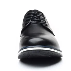 Men's Brown Leather Oxford Shoes with Non-Slip Rubber Sole - Stylish and Comfortable Dress Shoes for Formal and Casual Wear