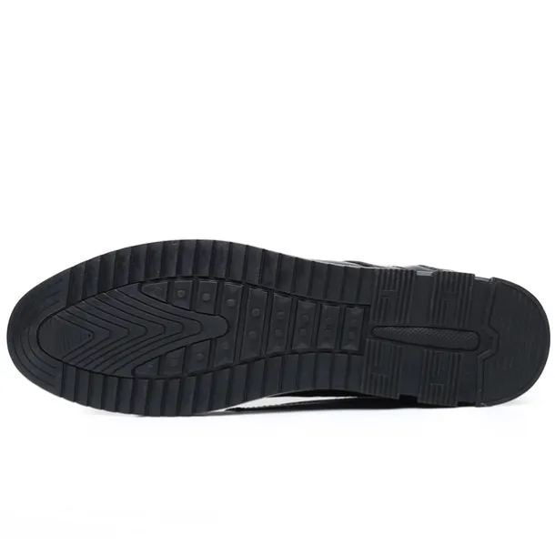 Men's Brown Leather Oxford Shoes with Non-Slip Rubber Sole - Stylish and Comfortable Dress Shoes for Formal and Casual Wear