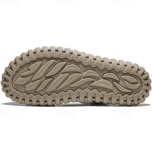 Men's Brown Leather Sandals with Adjustable Strap and Stylish Stitching – Comfortable and Durable for Casual Outings, Beach and Everyday Wear