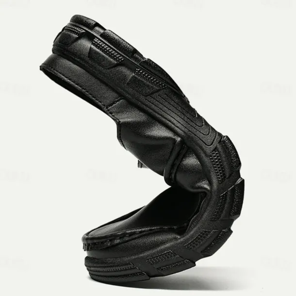 Men's Brown Slip-On Mules with Cushioned Sole - Comfortable and Stylish Footwear for Casual Wear