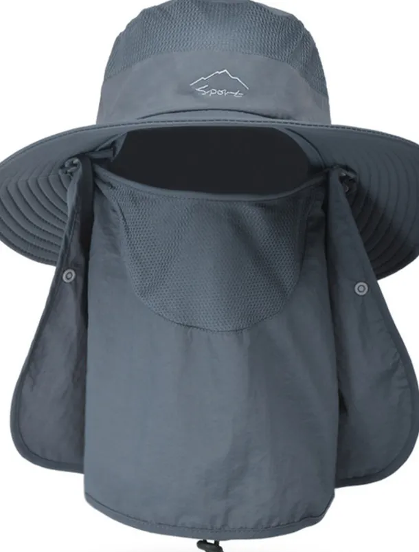 Men's Bucket Hat Sun Hat Fishing Hat Boonie hat Hiking Hat Black Pink Chinlon Streetwear Stylish Casual Outdoor Daily Going out Letter Embroidery UV Sun Protection Sunscreen Quick Dry Lightweight