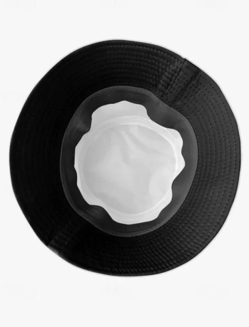 Men's Bucket Hat with Donut Peace Sign Graphic - Trendy Casual Sun Hat for Summer Outfits and Streetwear