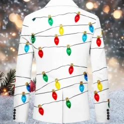 Men's bulb Long Sleeve Turndown Artistic Casual Party Evening Wear Daily Buttons 3D Print Multi Pocket