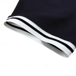 Men's Business Polo Pique Polo Shirt Business Casual Ribbed Polo Collar Classic Short Sleeve Color Block Patchwork Embroidered Summer Spring & Fall Dark Grey Black Burgundy Navy Blue Royal Blue