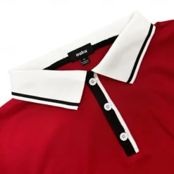 Men's Business Polo Pique Polo Shirt Business Casual Ribbed Polo Collar Classic Short Sleeve Color Block Patchwork Embroidered Summer Spring & Fall Dark Grey Black Burgundy Navy Blue Royal Blue