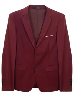 Men's Business Suits Notch Lapel Navy Blue Fashion Formal Solid Colored Standard Fit 3 Piece Single Breasted Two-buttons