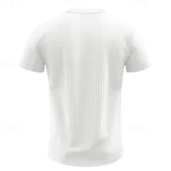 Men's Button T Shirt T Shirt Henley Shirt Tee Short Sleeve Henley Summer Spring Plain Fashion Designer Basic Jacquard Vacation Street Going out Black White Red Top Tee for Men