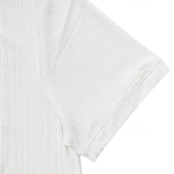 Men's Button T Shirt T Shirt Henley Shirt Tee Short Sleeve Henley Summer Spring Plain Fashion Designer Basic Jacquard Vacation Street Going out Black White Red Top Tee for Men