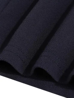 Men's Button Up Polos Cotton Polo Shirt Casual Holiday Lapel Short Sleeve Fashion Basic Color Block Patchwork Embroidered Summer Regular Fit Black Wine Navy Blue Green Grey Button Up Polos