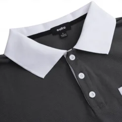 Men's Button Up Polos Cotton Polo Shirt Casual Holiday Lapel Ribbed Polo Collar Short Sleeve Fashion Basic Plain Classic Summer Regular Fit Navy Black White Burgundy Sky Blue Grey Button Up Polos