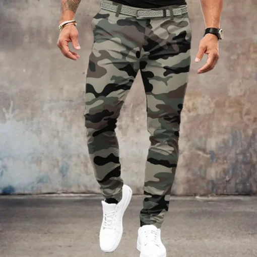 Men's Camo / Camouflage Dress Pants Mid Waist Vintage Formal Outdoor Street Zipper Pocket Summer Spring Fall 3D Print Navy Blue Army Green