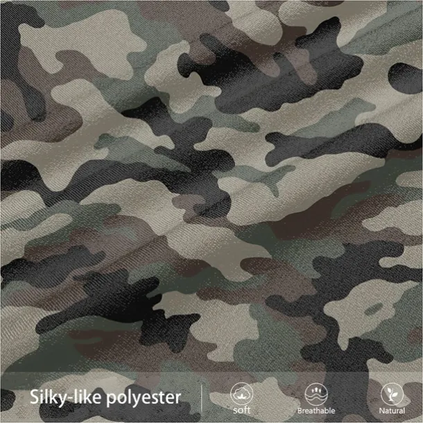 Men's Camo / Camouflage Dress Pants Mid Waist Vintage Formal Outdoor Street Zipper Pocket Summer Spring Fall 3D Print Navy Blue Army Green