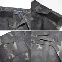 Men's Camouflage Hunting Pants Tactical Pants with Knee Pads Ripstop Windproof Breathable Multi-Pockets Winter Autumn Camo Cotton Bottoms for Hunting Military Training Jungle Python Desert Python CP