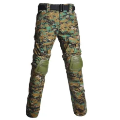 Men's Camouflage Hunting Pants Tactical Pants with Knee Pads Ripstop Windproof Breathable Multi-Pockets Winter Autumn Camo Cotton Bottoms for Hunting Military Training Jungle Python Desert Python CP