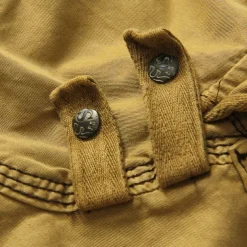 Men's Capri Cargo Shorts Cargo Shorts Capri Pants Shorts Summer Shorts Multi Pocket Flap Pocket Plain Comfort Wearable Knee Length Outdoor Sport Daily Fashion Casual Army Green Red