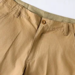 Men's Capri Cargo Shorts Cargo Shorts Capri Pants Shorts Summer Shorts Zipper Multiple Pockets Flap Pocket Plain Comfort Breathable Knee Length Outdoor Vacation Sporty Casual Red Khaki