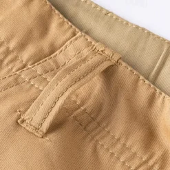 Men's Capri Cargo Shorts Cargo Shorts Capri Pants Shorts Summer Shorts Zipper Multiple Pockets Flap Pocket Plain Comfort Breathable Knee Length Outdoor Vacation Sporty Casual Red Khaki