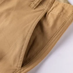 Men's Capri Cargo Shorts Cargo Shorts Capri Pants Shorts Summer Shorts Zipper Multiple Pockets Flap Pocket Plain Comfort Breathable Knee Length Outdoor Vacation Sporty Casual Red Khaki