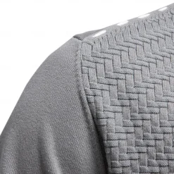 Men's Cardigan Sweater Cardigan Ribbed Knit Regular Tops Button Up Button-Down Solid Color V Neck Knitwear Fashion Work Causal Clothing Apparel Spring & Fall Navy Blue Beige S M L