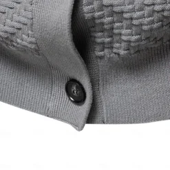 Men's Cardigan Sweater Cardigan Ribbed Knit Regular Tops Button Up Button-Down Solid Color V Neck Knitwear Fashion Work Causal Clothing Apparel Spring & Fall Navy Blue Beige S M L