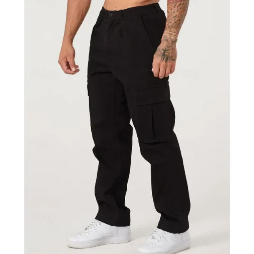 Men's Cargo Pants Cargo Trousers Pocket Plain Comfort Breathable Outdoor Daily Going out Fashion Casual Black Army Green