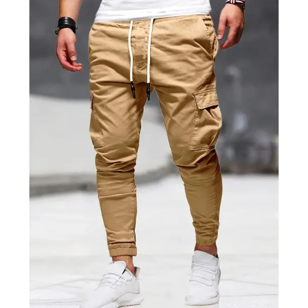Men's Cargo Pants Cargo Trousers Pocket Plain Comfort Breathable Outdoor Daily Going out Fashion Casual Black Army Green